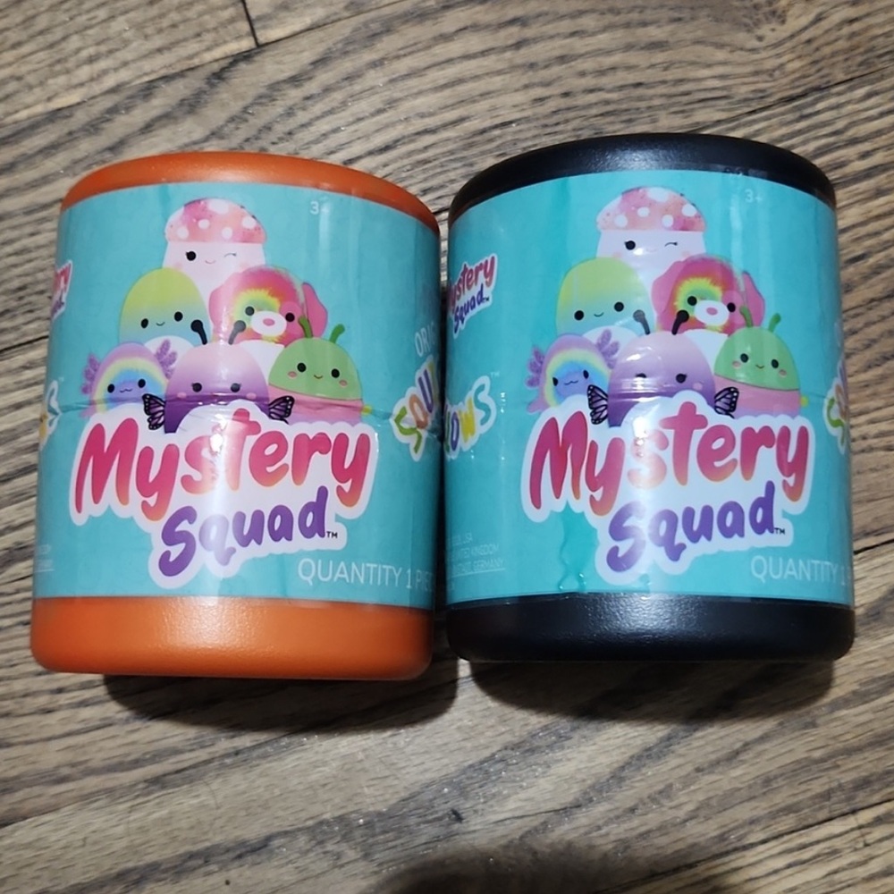Squishmallows Mystery Squad Orange and Black
